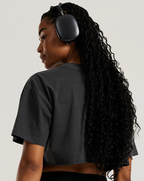 Obsidian Phoenix MineralCut Crop Tee – UrbanForm Drop