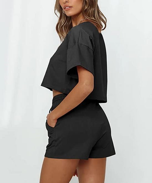 Obsidian Phoenix Veil Crop Tee – Luxe Drape Edition