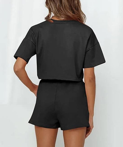 Obsidian Phoenix Veil Crop Tee – Luxe Drape Edition