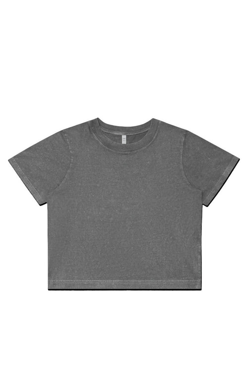 Obsidian Phoenix Womens Stone Wash Heavy Crop