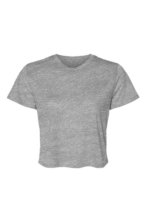 Obsidian Phoenix Veil Crop Tee – Luxe Drape Edition