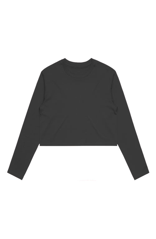 Obsidian Phoenix Axis Crop L/S Tee – StreetLayer Edition