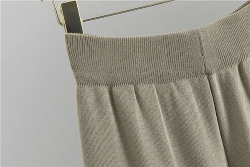 Celestial Comfort 3-Piece Knitted Tracksuit - Cardigan, Sweater, and Pants, Vintage Fashion Set - Celestial Comfort Clothing