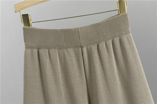 Celestial Comfort 3-Piece Knitted Tracksuit - Cardigan, Sweater, and Pants, Vintage Fashion Set - Celestial Comfort Clothing