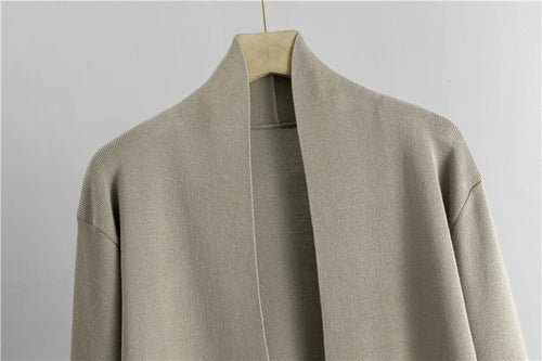 Celestial Comfort 3-Piece Knitted Tracksuit - Cardigan, Sweater, and Pants, Vintage Fashion Set - Celestial Comfort Clothing