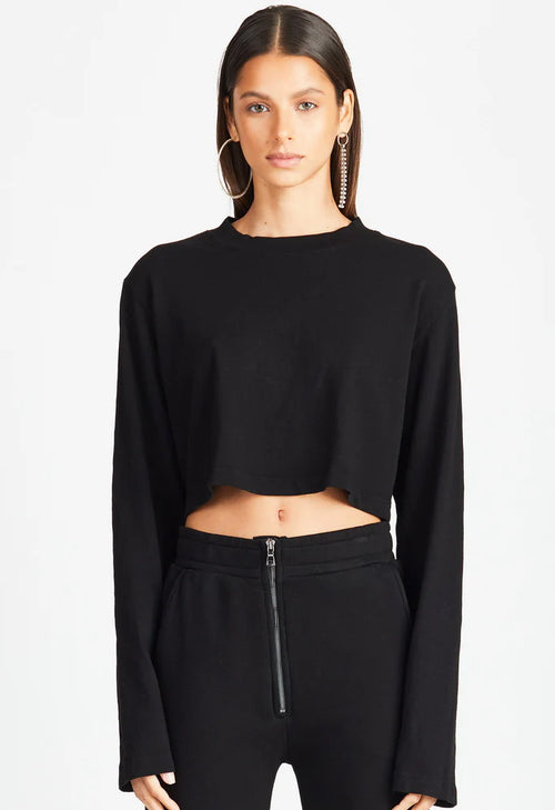 Obsidian Phoenix Axis Crop L/S Tee – StreetLayer Edition