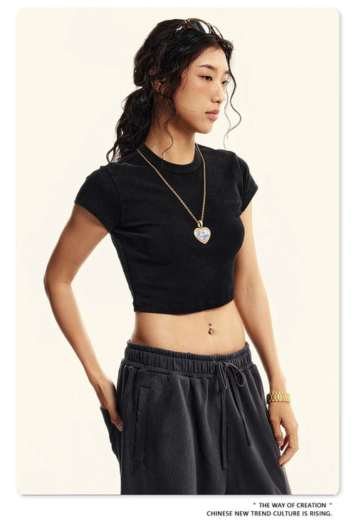 Obsidian Phoenix Raw Street Crop Tee – Urban Edge Fit